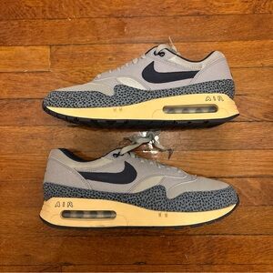 Men's Nike Air Max 1 86 OG Gray and Black Nike Air Sneakers Size 13